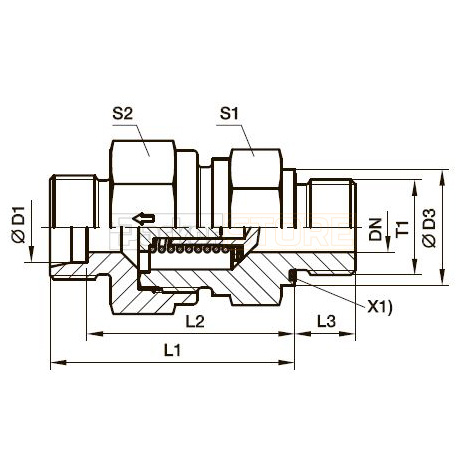 RHV-R-ED Обратный клапан