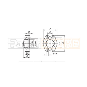 FUS Фланцевые крепления SAE