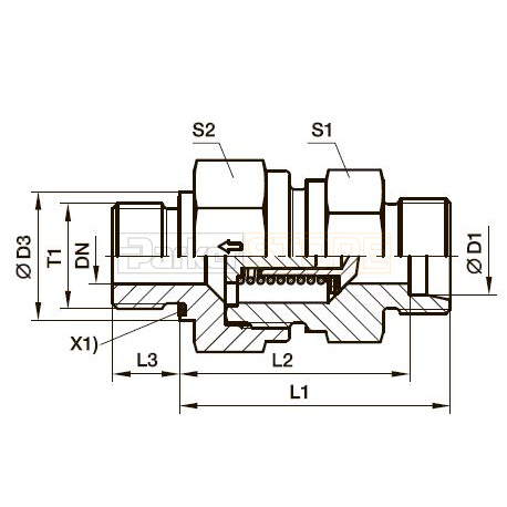 RHZ-R-ED Обратный клапан