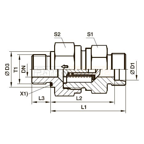 RHZ-M-ED Обратный клапан