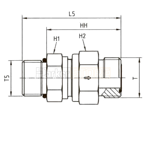 RHV5OMLOS Обратный клапан