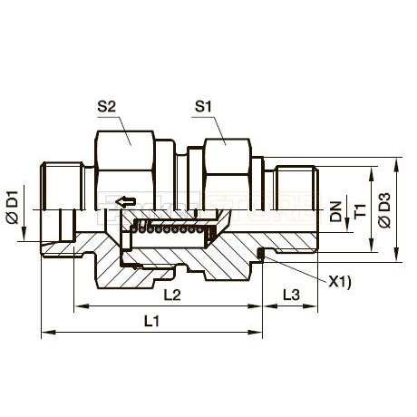RHV-M-ED Обратный клапан